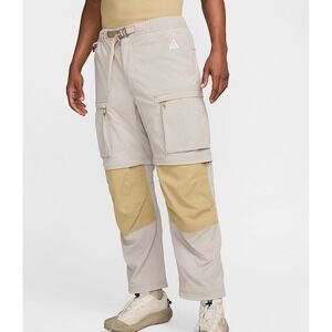 Nike ACG Smith Summit Convertible Cargo Pants Beige Mens Size S